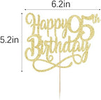 Gold Glitter Happy 95th Birthday Cake Topper,Cheers to 95 Years,happy 95th Birthday Cake Topper,95th Anniversary Cake Topper， men and women 95 years old happy birthday Party Decoration