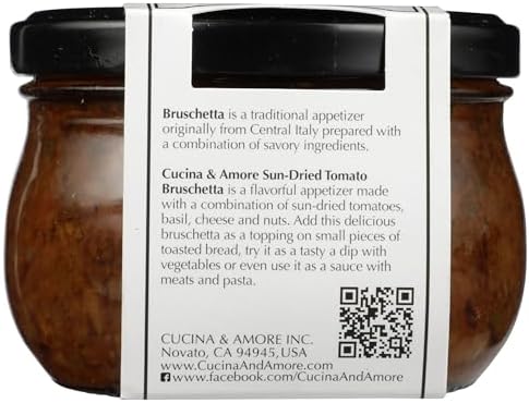 CUCINA & AMORE Sun Dried Tomato Bruschetta, 7.9 OZ