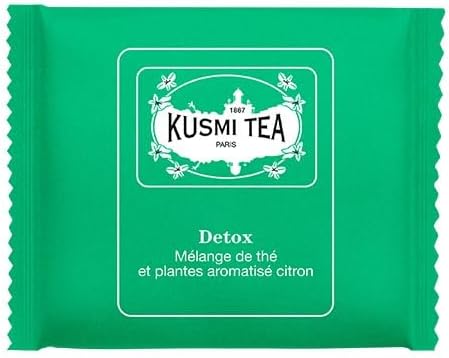 KUSMI TEA - ORGANIC DETOX - Box of enveloped tea bags (50)