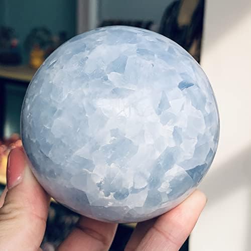 Crystal Healing Meditation Decoration Natural Lapis Lazuli Crystal Sphere Ball Gemstone Great for Meditation Home Decoration Chakra Reiki Stone Home Decor Beautiful Gifts (Size : 45-50MM)