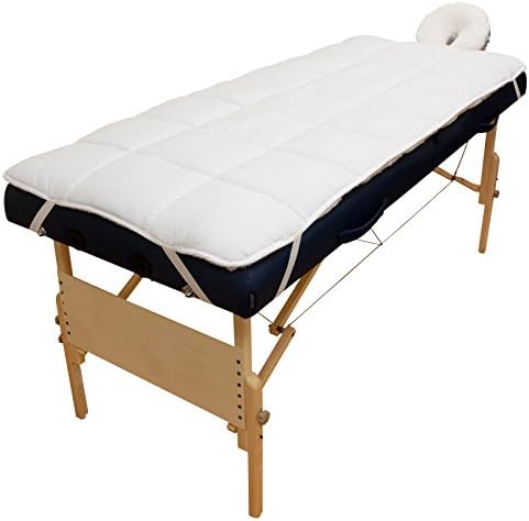 Body Linen Abundance Deluxe Quilted Fleece Massage Table Pad Set. Includes Face Cradle Cover & Table Pad. Microfiber Fleece is Lint Free, Super Soft & Cushy.
