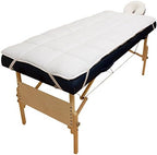 Body Linen Abundance Deluxe Quilted Fleece Massage Table Pad Set. Includes Face Cradle Cover & Table Pad. Microfiber Fleece is Lint Free, Super Soft & Cushy.
