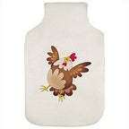 Azeeda 'Happy Chicken' Hot Water Bottle Cover (HW00011526)