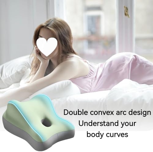 Butt Cushion for Couples Pregnant Women Enhanced Supporting Model Furniture Pillow Support Pillowcase Suitable for Home Use, Ideal for Sitting and Lying, Pillow Modern and Simple Style (Green)