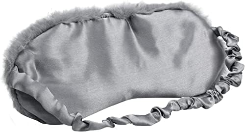 Cute Sloth Sleeping Mask, Soft Fluffy Plush Blindfold Funny Novelty Animal Sleep Mask Eye Cover Eyeshade for Kids Girls Boys Women Men Night Nap Travel Meditation