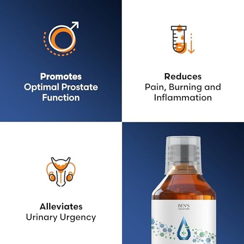 Ben's Natural Health Prostate Healer, Herbal Liquid Tincture for Prostate Support, Urinary Flow, and Bladder Health, 8 fl oz