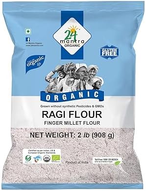 24 Mantara Organic Flour, Ragi, 2 Pound