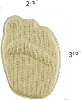 uxcell Lady Heels Forefoot Front Half Insoles Shoes Pad Cushion 2 Pairs Khaki