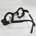 NICHOY Optical Trial Lens Frame Optometry Eye Test Glasses Frame Pupillary Distance,Temple Length Adjustable Not Easy to Deform Multi-Lens Stainless Steel Slot(Color:黑色,Size:PD 55-90mm)