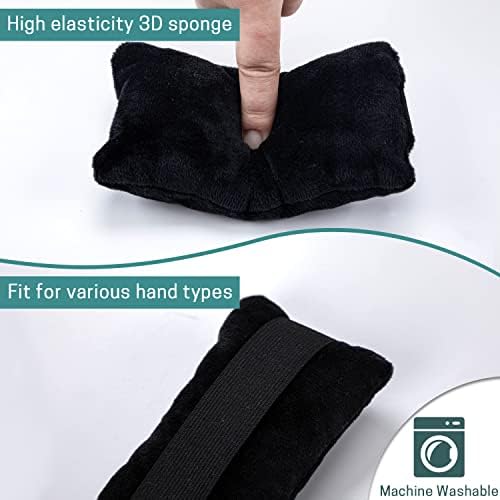 SWISSELITE Hand and Finger Contracture Cushion, Palm Grips with Elastic Band or Separator, Hand Grab Pad for Rehab Patient Palm Protect, Help with Hand Rehabilitation