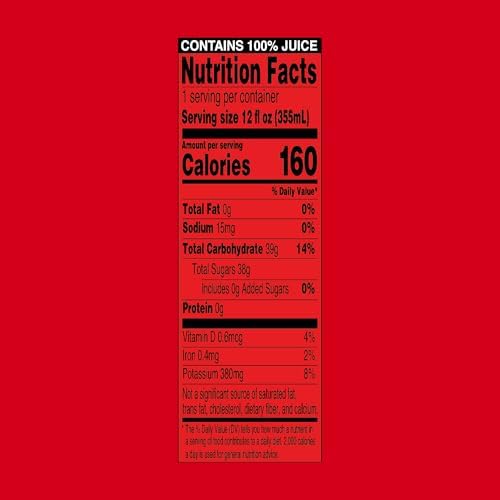 AriZona Cinnamon Raisin Apple Juice, Made with Sun-Maid Raisin Juice, 100% Fruit Juice and Natural Flavors with No Added Sugar - 12 Fl Oz (Pack of 12)