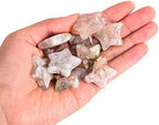 JIC Gem 1.2" Natural Sakura Flower Agate Star Shaped Cherry Blossom Agate Crystal Stones Bulk Star Gemstone Set of 10 Wholesale
