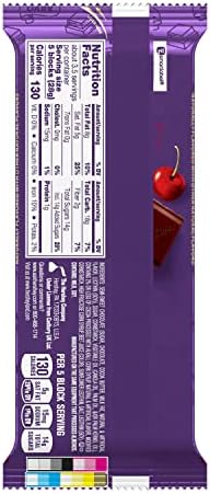 CADBURY ROYAL DARK Black Forest Cake Dark Chocolate Candy Bar, 3.5 oz