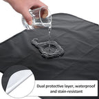 Adult Bibs for Eating Double Layer Waterproof Reusable Clothing Protector Washable Stretchable Large Bibs for Elderly Senior Citizens Men Women Eating