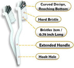 Crevice Cleaning Brush Set, Multi-Purpose Hard Bristle Brushes for Deep Cleaning Kitchen, Bathroom, Grout, Sink, Cup, Teapot, Bottle, Blender, Corners, Tight Spaces & More