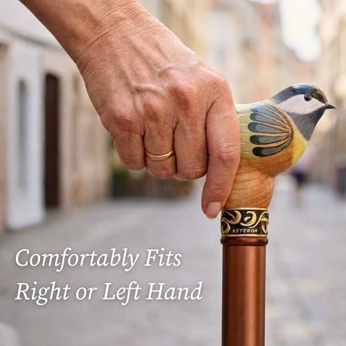 Asterom Walking Cane for Women - Handmade, Adjustable, Stylish - Cool Canes for Seniors Women, Fashionable Walking Sticks
