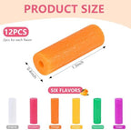 KISEER 12 Pcs Colorful Orthodontic Aligner Chewies for Aligner Chompers Aligner Trays Seaters, 6 Color