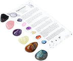6pc Crystals Tumble Stones Bulk Set Constellation Lucky Gem Amulet Tumbled Polished Natural Stones for Wicca, Reiki, and Energy Crystal Healing,Capricorn