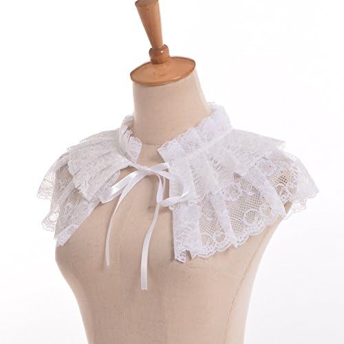 BLESSUME Lace Neck Ruff Collar Mini Cape