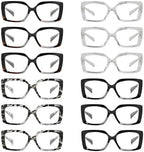 Eyekepper 12 Pack Reading Glasses Stylish Ladies Thick Frame Readers for Women +1.00