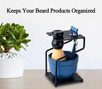 Shaving Brush And Bowl Straight Razor Shaving Kit Shaving Bowl And Brush Set Shaving Brush Kit Shaving Cream Bowl Shaving Mug And Brush Set For Men Contain Cup,Brush,Razor Stand,Soap