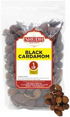 Shudh Black Cardamom Pods Whole 1 LB ~ (Amomum tsao-ko/Cao Guo/Thao Qua) ~ All Natural ~ Non-GMO Spice