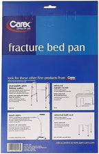 Carex Fracture Bed Pan with 47.3 oz Capacity, Portable Bed Pans for Elderly, Easy Clean Bedpan with Convenient Back Handle for Easy Grasp, Lightweight Female Urinal, Bedpan for Bound/Bedridden Patient