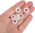 Gatuida 10 Pairs Silicone Eyeglasses Temple Tips, Anti-Slip Round Retainers, Comfort Glasses Tighteners, Semitransparent