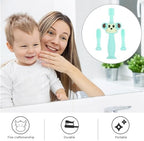 FOMIYES Baby Toothbrush - Soft Silicone Infant Toothbrush for Gentle Gums Care & Teething Relief Ergonomic Design Compact Size Green Color