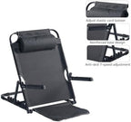 Adjustable Lifting Bed Backrest with Armrest, Large Folding Back Rest for Bed Sitting up, Portable Folding Adjustable Sit-Up Back Rest, Support Change Angle of Backrest for Neck Head