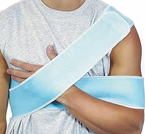 Chattanooga Nylatex Therapeutic Treatment Wrap 4" x 36", 3 Count Pack, Ideal for Holding Cold Packs and Steam Packs, with a Lumintrail Drawstring Bag