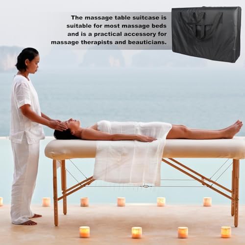 Massage Tables Carry Bag - Portable Folding Spa Bed Shoulder Bag, Waterproof 600D Oxford Cloth Massage Bed Salon Beauty Couch Carrying Case