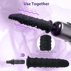 Massage Gun Attachment, Adult Massage Gun Attachments Deep Tissue for Relieve and Stimulation, Black Portable Massage Gun Head Accessories for Handheld Electric Body Muscle Massager