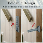 Flip Up Grab Bars for Doorway Stairs for Seniors Elderly, Garage Door Handles Stair Assistance for Elderly, Flip up Doors Grab Bar Not in the Way, Keep Steadily (Gray)