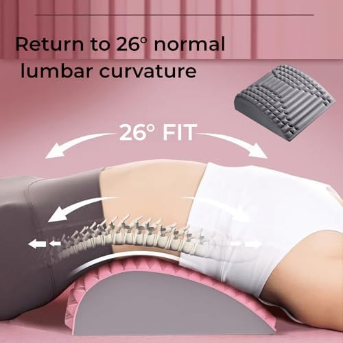 Refresh Neck and Back Stretcher for Sciatica Pain Relief Devices,Back Stretcher for Lower Back Pain Relief in Office,Acemend Smooth Spine Alignment,Neck Traction Pillow for Neck Pain Relief(Blue)