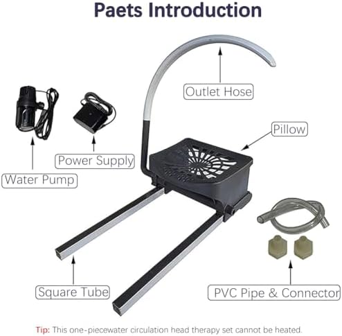 Head Spa Water Circulation Rack Equipment with Pillow Kit,Shampoo Bowl Waterfall Head Spa, Water Circulation Frame for Most Salon Massage Hair Shampoo Bed Accessories