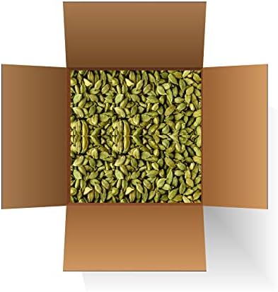SPICY ORGANIC Bulk Green Cardamom Pods 5 LBS (80 OZ) - Jumbo Size Freshly Harvested Cardamom Spice for Superior Flavor and Aroma - Non-GMO- Gluten Friendly - USDA Certified Organic