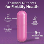 CONCEIVE PLUS Womens Fertility Support – Prenatal Multivitamin for Trying to Get Pregnant – Conception Blend, Hormonal Balance, Folate, Zinc, Thiamin, Riboflavin, Biotin – Non-GMO, Vegan – 30 Days