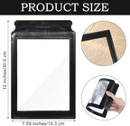 3X Full Page Magnifying Glass for Reading, Lightweight Rectangular Magnifier Provide Full Book Page Viewing Area, Handheld Magnifier Sheet for Reading Small Prints, Low Vision and Seniors