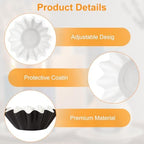 Ninsula 70P Wax Melt Liners, Reusable Wax Warmer Liners for Any Wax Cubes, Leakproof Wax Melt Cups for Scented Candle, Plug in Warmers, Electric Wax Melters and Wax Burner(Black)