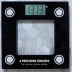 Extra Wide Glass Talking Digital Scale | The Bathroom Scale That Talks | Accurate Visual & Voice Display Digital Scale for Body Weight | 395 Pounds Max | Wide Width Tamper Glass | Large LCD Display