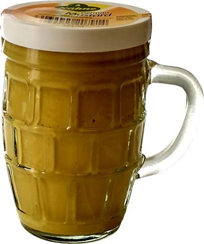 Kuhne Traditional Smooth & Mild German Mustard in Beer Mug Glass Jar 250 ml