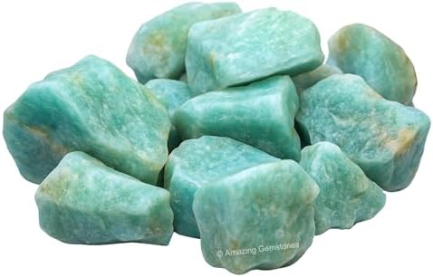 Amazing Gemstone Aquamarine Raw Crystals and Healing Stones, Natural Rocks for Tumbling - DIY Raw Stones and Crystals, 2 Pieces