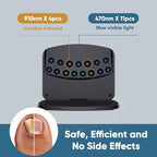 Nail Fungus Light Device, Home Use Toenail Light for Toenail Fingernails, Safe & Effective Solve Multiple Nail Problems BlacK-206