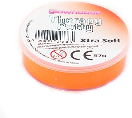 Premium Therapy Putty Squeezable Non-Toxic, Hand Exercise, Anti-Stress for Adults & Children (Orange - Xtra Soft)