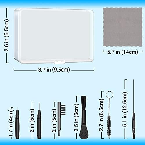 Hearing Aid Cleaning Kit, Hearing aid Cleaning Tools, Hearing Aid Brushes for Cleaning, Hearing Aid Amplifier Cleaner Kit, Hearing Aid Accessories with case, Gifts for Relatives and Friends (8 Pcs)
