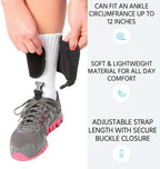 Adjustable AFO Foot Drop Brace | Comfortable & Lightweight Cushioned Ankle Foot Orthosis | Improve Walking and Mobility