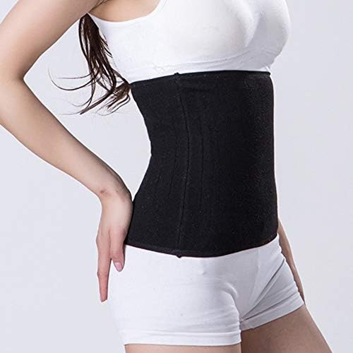 Warmer Kidney Back Brace for Women Men, Compression Abdominal Binder Lumbar Support Waist Protection Knitted Breathable Stomach Pain Relief Belly Band Wrap