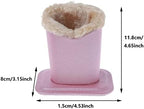 TopHomer Eyeglass Holder Stand Soft Plush Lined PU Leather Eyeglasses Holder Protective Glasses Holder