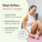 ZenToes Metatarsal Pads for Men and Women - Ball of Foot Pain Relief Cushions for Sesamoiditis, Metatarsalgia, Morton's Neuroma - 2 Pairs Fabric Sleeves with Gel Inserts (Medium, Beige)